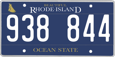 RI license plate 938844