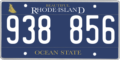 RI license plate 938856