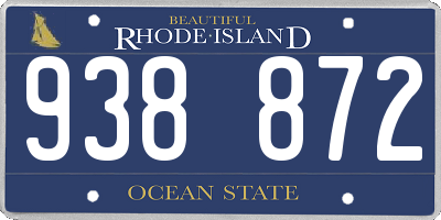 RI license plate 938872