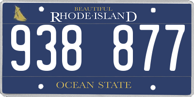 RI license plate 938877