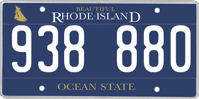 RI license plate 938880