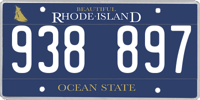 RI license plate 938897