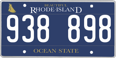 RI license plate 938898