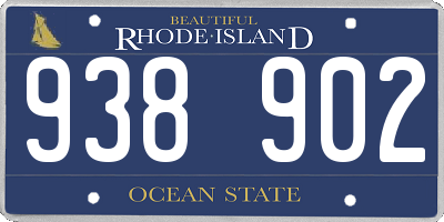 RI license plate 938902