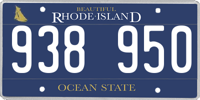 RI license plate 938950