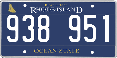RI license plate 938951