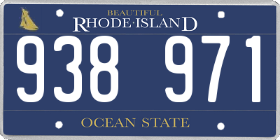RI license plate 938971