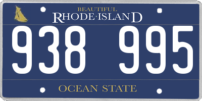 RI license plate 938995