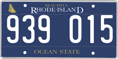 RI license plate 939015