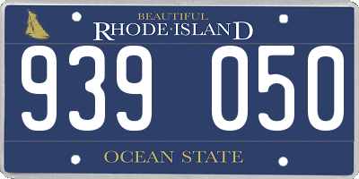 RI license plate 939050
