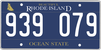 RI license plate 939079