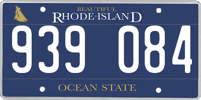 RI license plate 939084