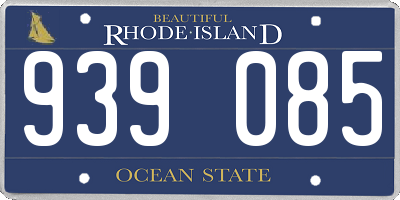 RI license plate 939085