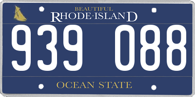 RI license plate 939088