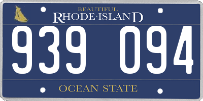 RI license plate 939094