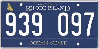 RI license plate 939097
