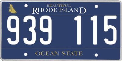 RI license plate 939115