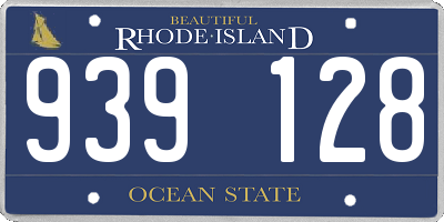 RI license plate 939128
