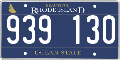 RI license plate 939130