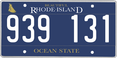 RI license plate 939131
