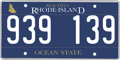 RI license plate 939139