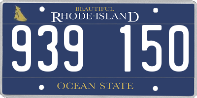 RI license plate 939150