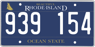 RI license plate 939154
