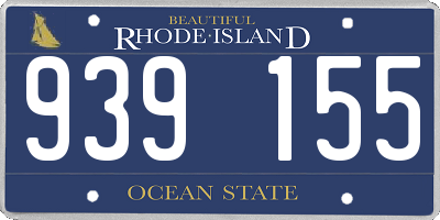 RI license plate 939155