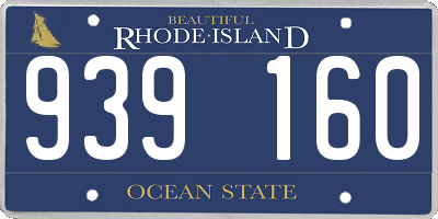 RI license plate 939160