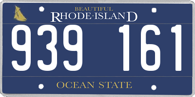RI license plate 939161