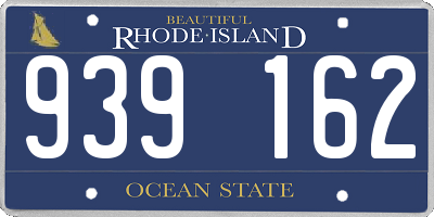 RI license plate 939162