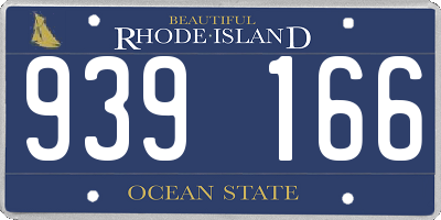 RI license plate 939166