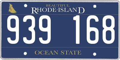 RI license plate 939168