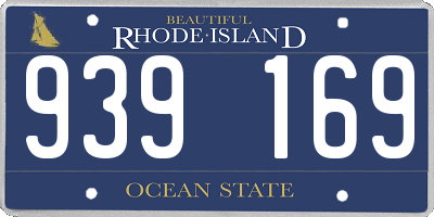 RI license plate 939169