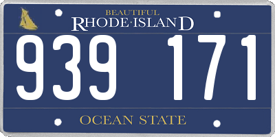 RI license plate 939171