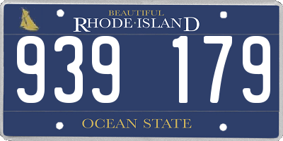 RI license plate 939179