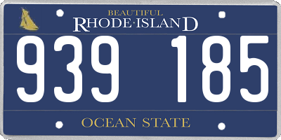 RI license plate 939185