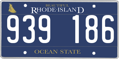 RI license plate 939186