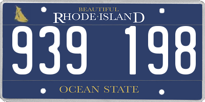 RI license plate 939198