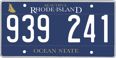 RI license plate 939241