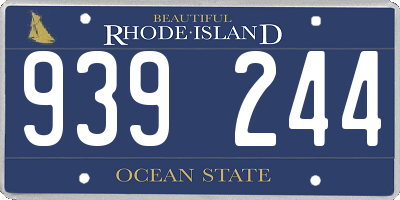 RI license plate 939244