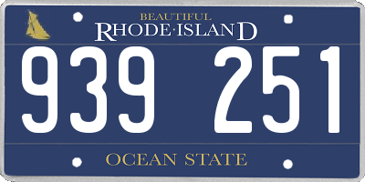 RI license plate 939251