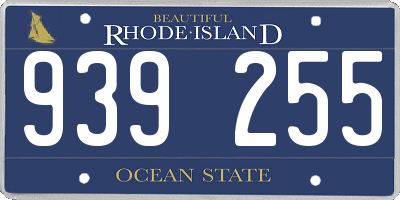 RI license plate 939255