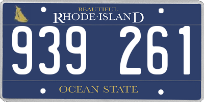 RI license plate 939261