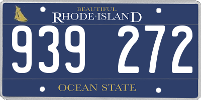 RI license plate 939272