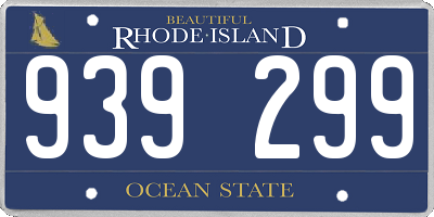 RI license plate 939299