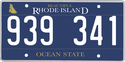 RI license plate 939341