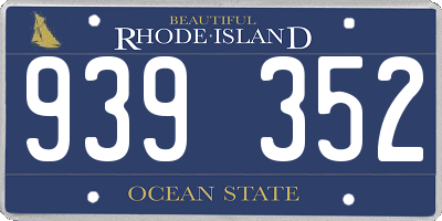 RI license plate 939352