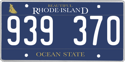 RI license plate 939370
