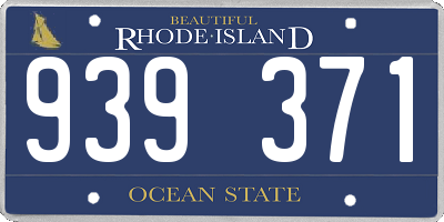 RI license plate 939371